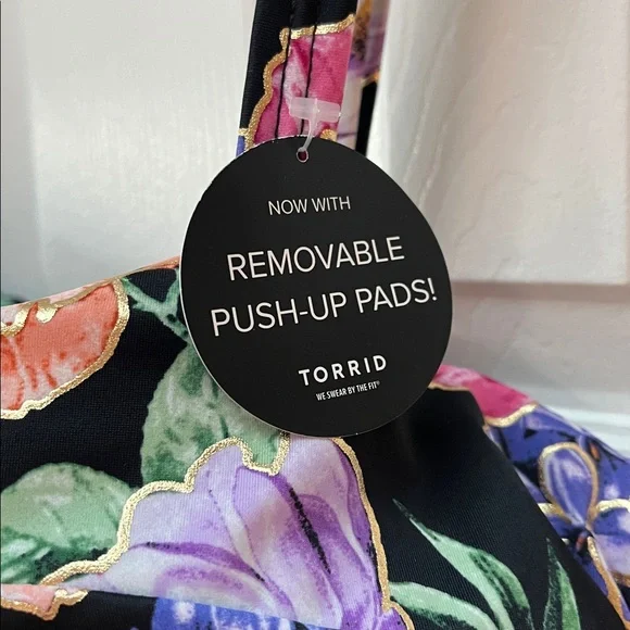 NWT Beach, Summer, Floral, Colorful Torrid Tankini - Picture 5 of 10